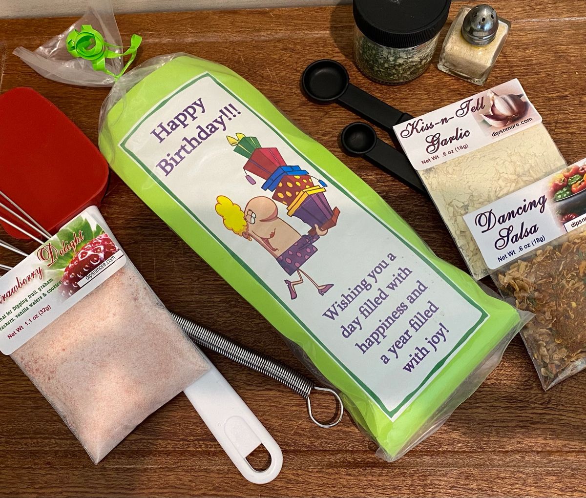 Happy Birthday Gift Set with 7 dip mixes Dips 'N' More Birthday